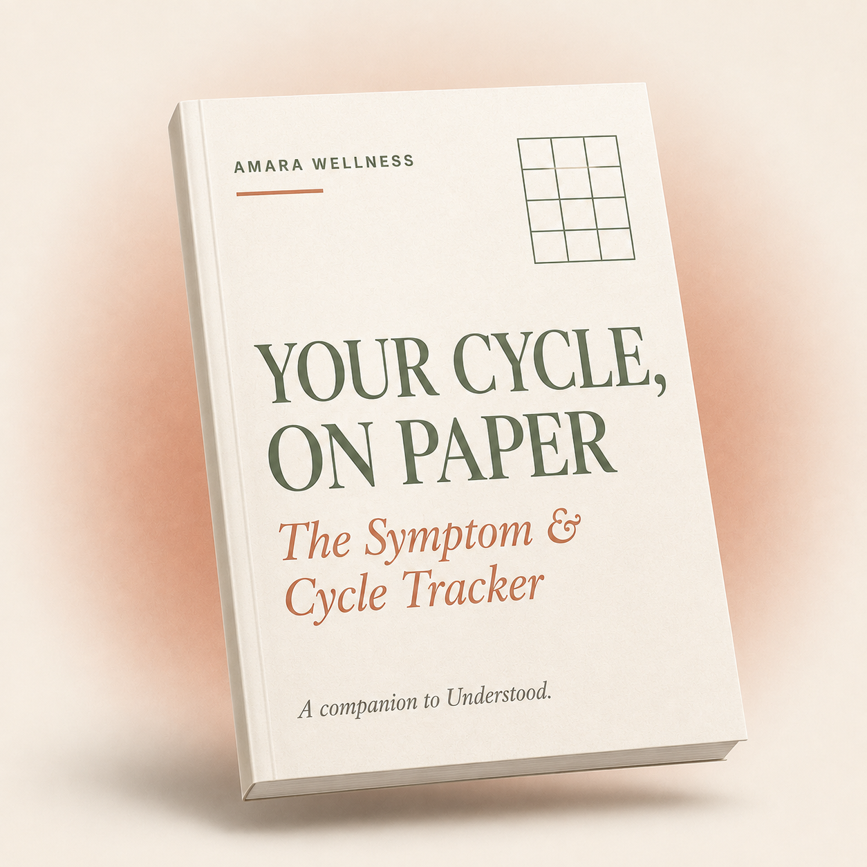 Your Cycle, On Paper — printable symptom and cycle tracker cover